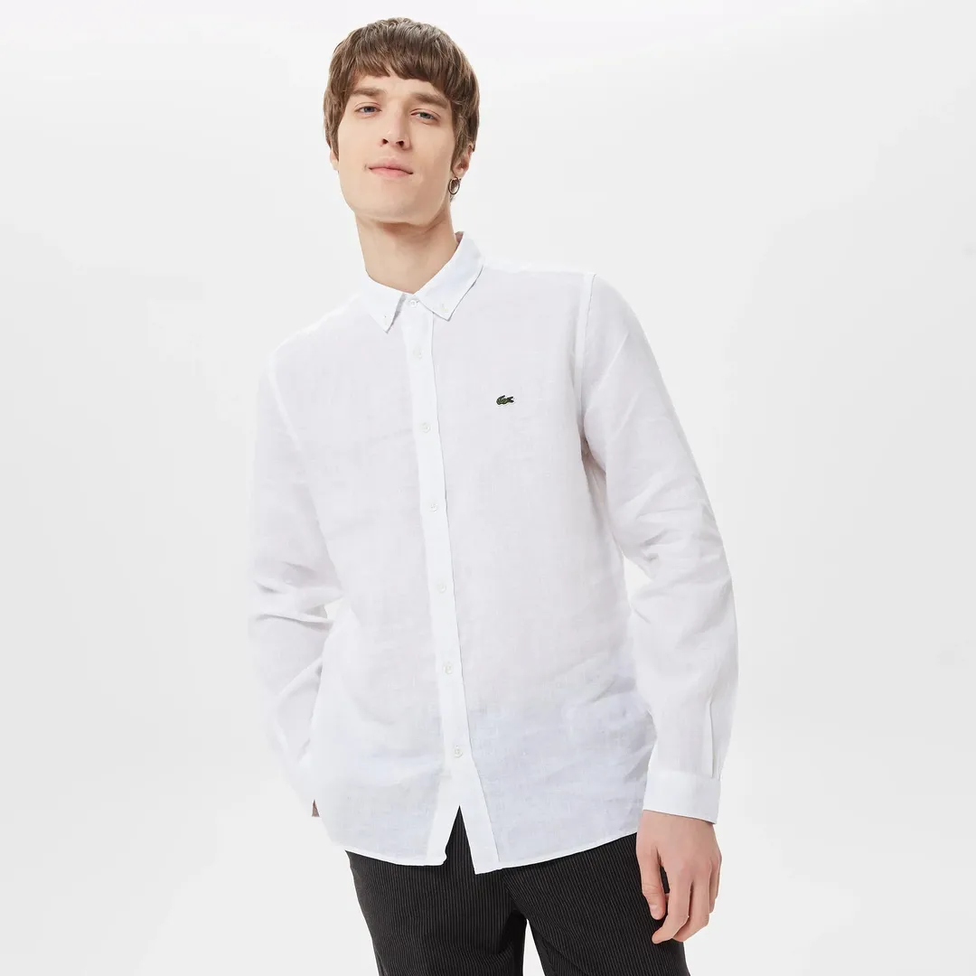 Мужская льняная рубашка Lacoste фото 1
