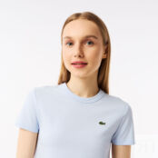 Женская хлопковая футболка Lacoste Relaxed Fit фото 3