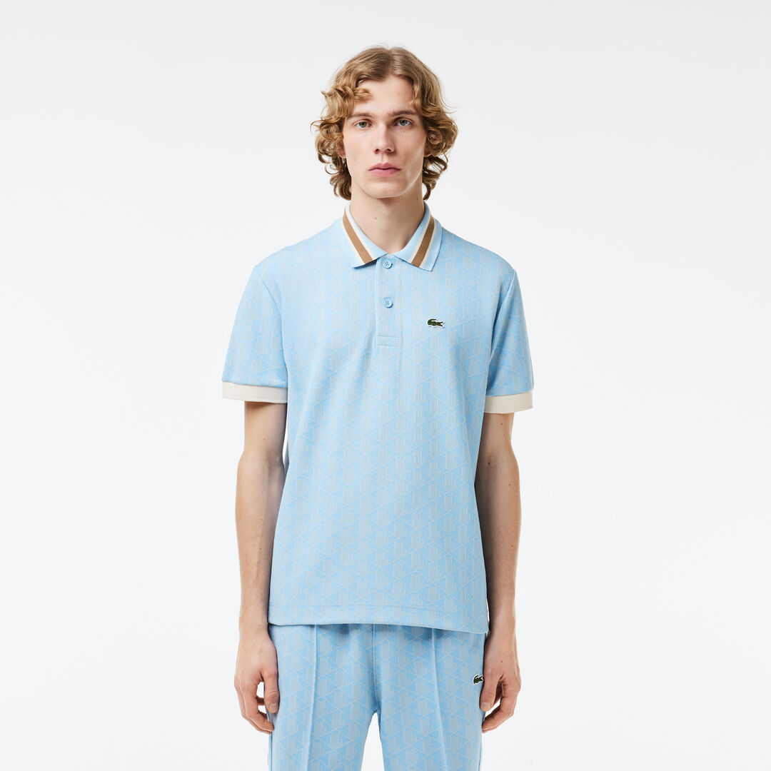 Мужское поло Lacoste Classic Fit с монограммой фото 1