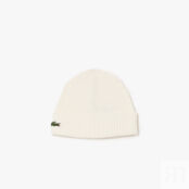 Шерстяная шапка Lacoste Unisex в рубчик фото 1