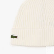 Шерстяная шапка Lacoste Unisex в рубчик фото 2