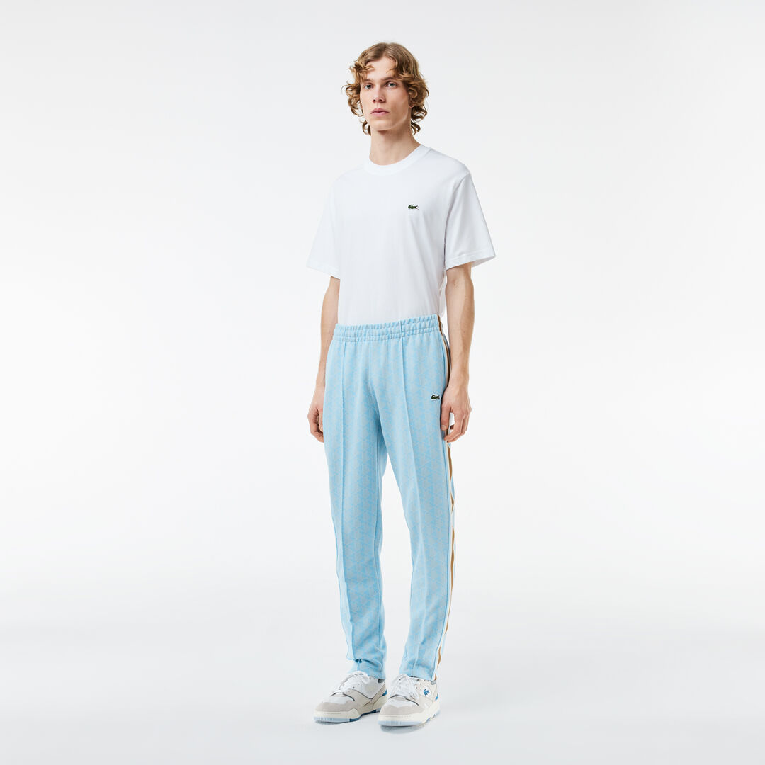 Жаккардовые спортивные брюки Lacoste Paris с монограммой фото 1