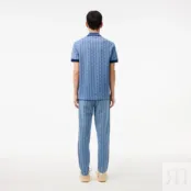 Жаккардовые спортивные брюки Lacoste Paris с монограммой фото 2