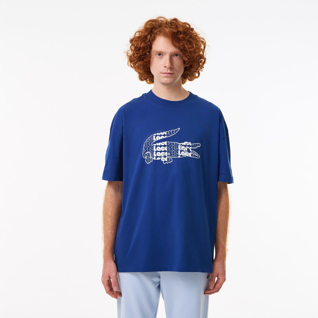 Мужская хлопковая футболка Lacoste фото 1