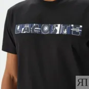 Мужская хлопковая футболка Lacoste Relaxed Fit фото 5