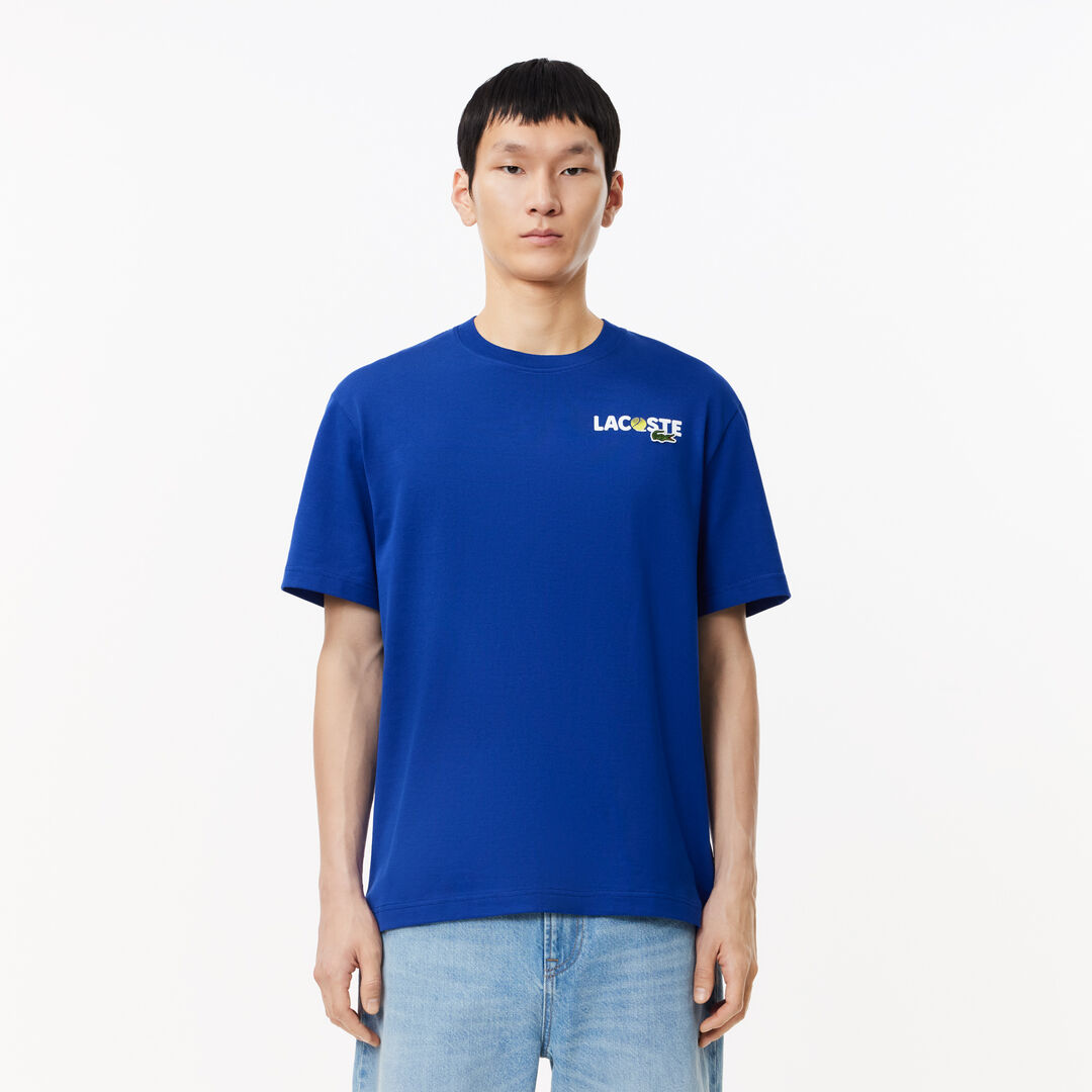 Мужская футболка Lacoste из плотного хлопка фото 1