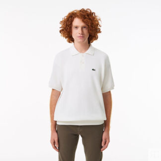 Мужское трикотажное поло Lacoste из органического хлопка