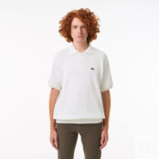 Мужское трикотажное поло Lacoste из органического хлопка фото 1