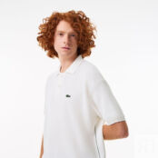 Мужское трикотажное поло Lacoste из органического хлопка фото 3