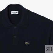 Мужское трикотажное поло Lacoste из органического хлопка фото 5