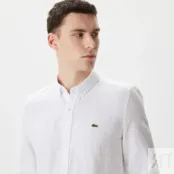 Мужская льнаная рубашка Lacoste фото 3