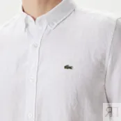 Мужская льнаная рубашка Lacoste фото 5