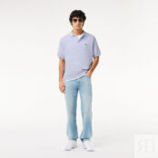 Мужское трикотажное поло Lacoste из органического хлопка фото 4