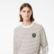 Хлопковый свитер Lacoste с круглым вырезом фото 3
