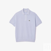Мужское трикотажное поло Lacoste из органического хлопка фото 5
