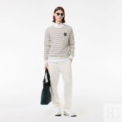 Хлопковый свитер Lacoste с круглым вырезом фото 4