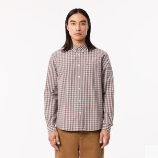 Мужская рубашка Lacoste Regular Fit в клетку