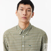 Мужская рубашка Lacoste Regular Fit в клетку фото 3