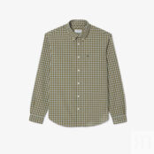 Мужская рубашка Lacoste Regular Fit в клетку фото 5
