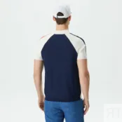 Мужское трикотажное поло Lacoste на молнии фото 2