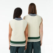 Хлопковая жилетка Lacoste для тенниса Unisex фото 2