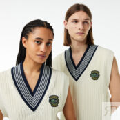 Хлопковая жилетка Lacoste для тенниса Unisex фото 3