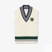 Хлопковая жилетка Lacoste для тенниса Unisex фото 5