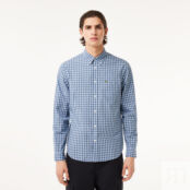 Мужская рубашка Lacoste Regular Fit в клетку фото 1