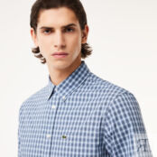 Мужская рубашка Lacoste Regular Fit в клетку фото 3