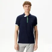 Мужское спортивное поло Lacoste на молнии фото 1