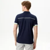 Мужское спортивное поло Lacoste на молнии фото 2