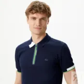 Мужское спортивное поло Lacoste на молнии фото 3