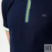 Мужское спортивное поло Lacoste на молнии фото 5
