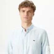 Мужская льнаная рубашка Lacoste фото 3
