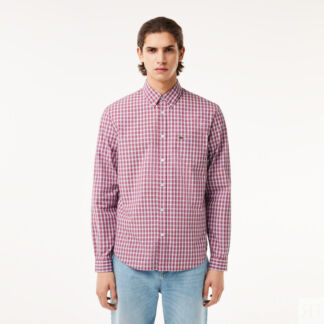 Мужская рубашка Lacoste Regular Fit в клетку