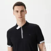 Мужское спортивное поло Lacoste на молнии фото 3