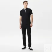 Мужское спортивное поло Lacoste на молнии фото 4