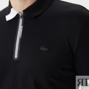 Мужское спортивное поло Lacoste на молнии фото 5
