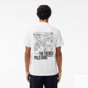 Мужское поло Lacoste с контрастным принтом фото 2