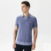 Мужское хлопковое поло Lacoste Regular Fit фото 1