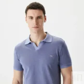 Мужское хлопковое поло Lacoste Regular Fit фото 3
