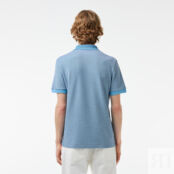 Мужское хлопковое поло Lacoste Regular Fit фото 2