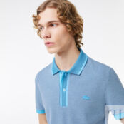 Мужское хлопковое поло Lacoste Regular Fit фото 3