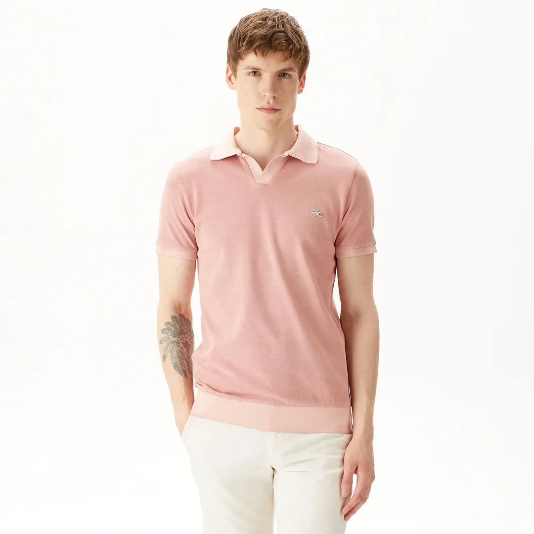 Мужское хлопковое поло Lacoste Regular Fit фото 1