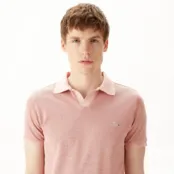Мужское хлопковое поло Lacoste Regular Fit фото 3