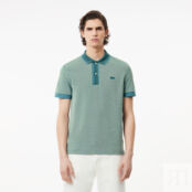 Мужское хлопковое поло Lacoste Regular Fit фото 1