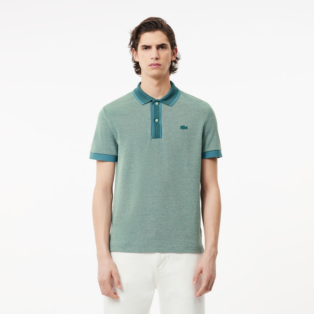 Мужское хлопковое поло Lacoste Regular Fit фото 1