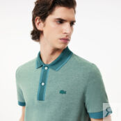 Мужское хлопковое поло Lacoste Regular Fit фото 3