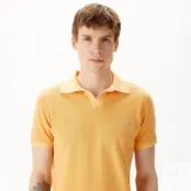 Мужское хлопковое поло Lacoste Regular Fit фото 3