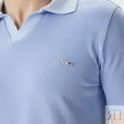 Мужское хлопковое поло Lacoste Regular Fit фото 5